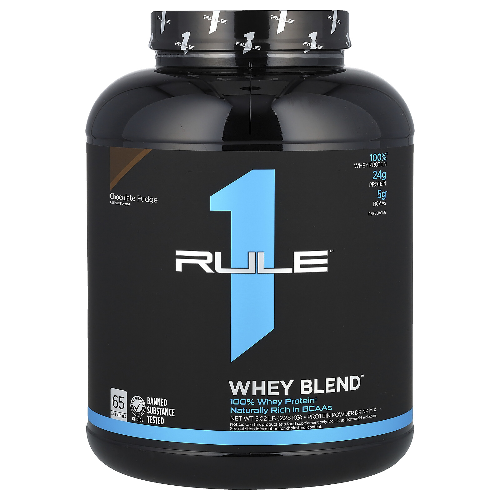 Whey Blend, Protein Powder Mix, Chocolate Fudge, 5.02 lb (2.28 kg)