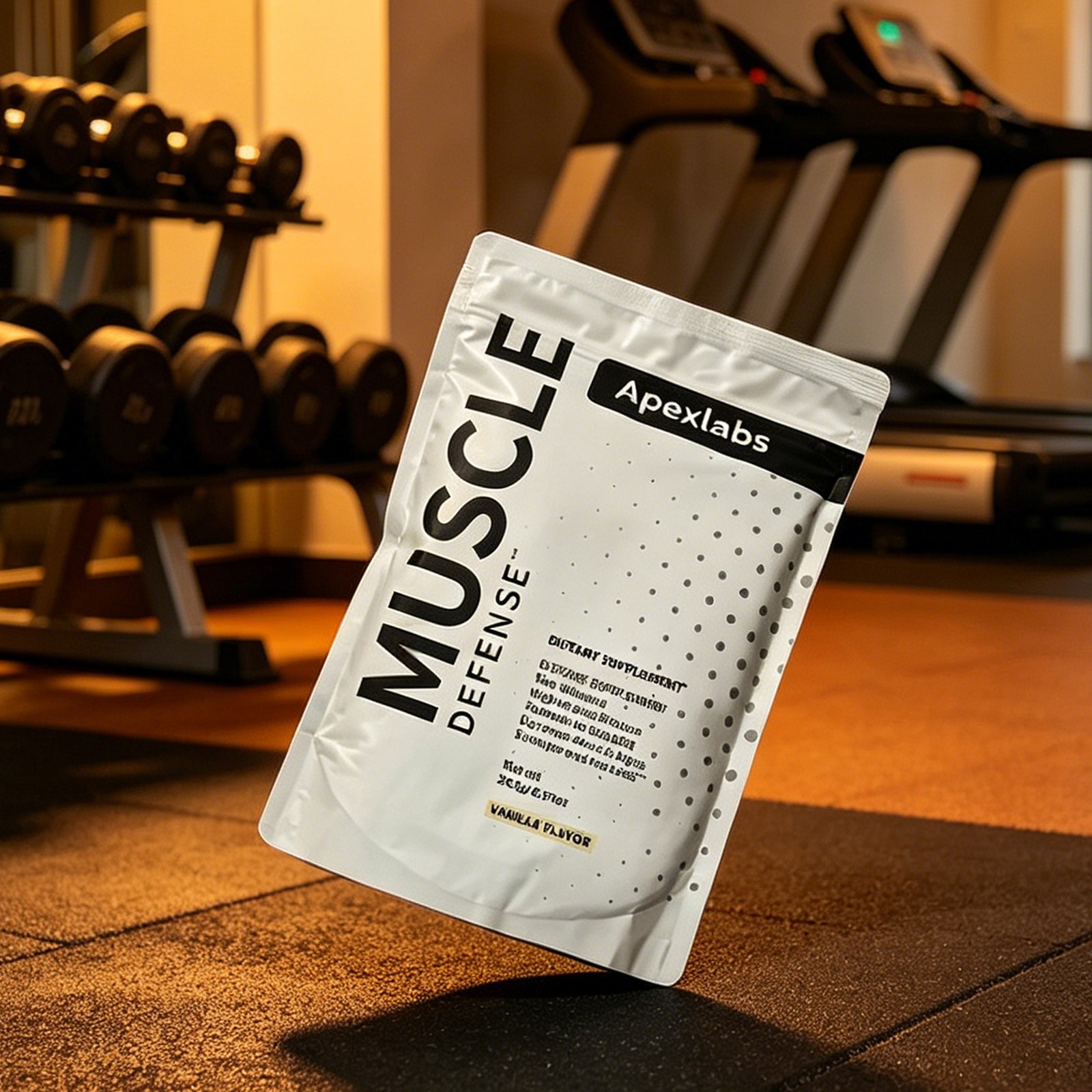 Muscle Defense Dietary Supplement, Vanilla – 8.57 oz – New