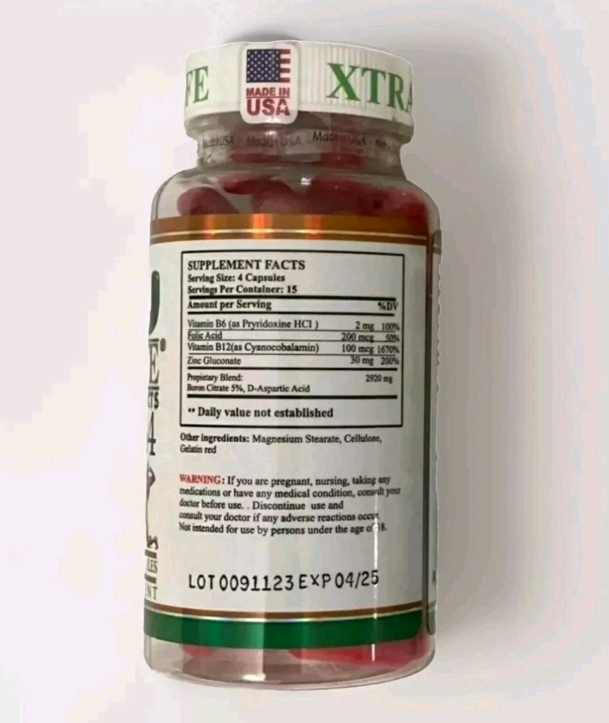 TESTOPLUS4 Boost, Testosterone Booster for Men, Testosteron 120 Pills