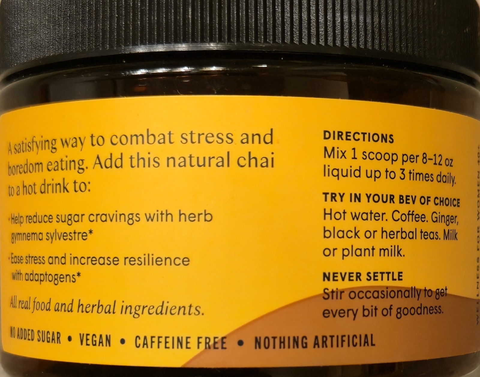 Wile STAVE THE CRAVE 3.4 oz (30 Serv) Reduce Sugar Crave Chai Drink BESTBY 07/26