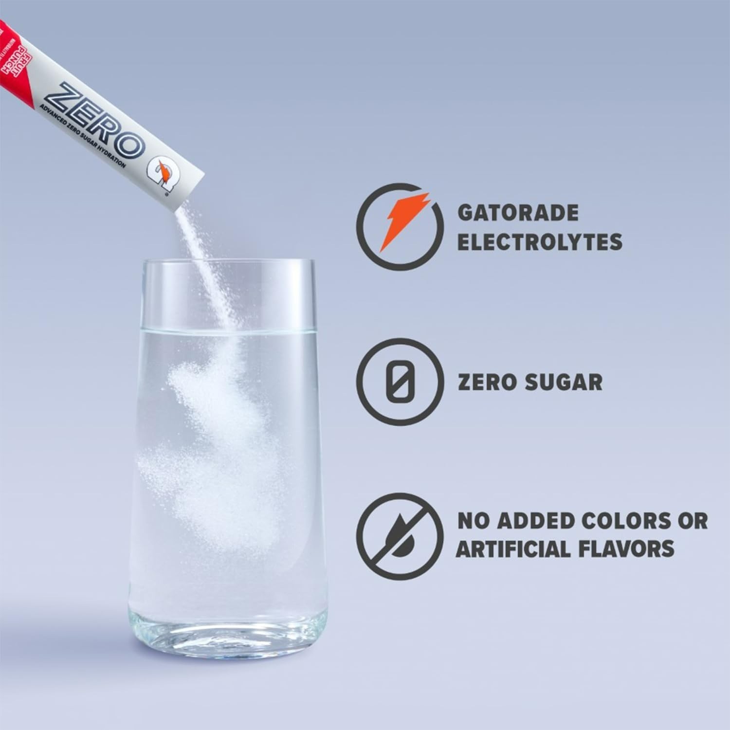 Gatorade Zero Sugar Powder – Electrolyte Drink Mix, 32 Servings