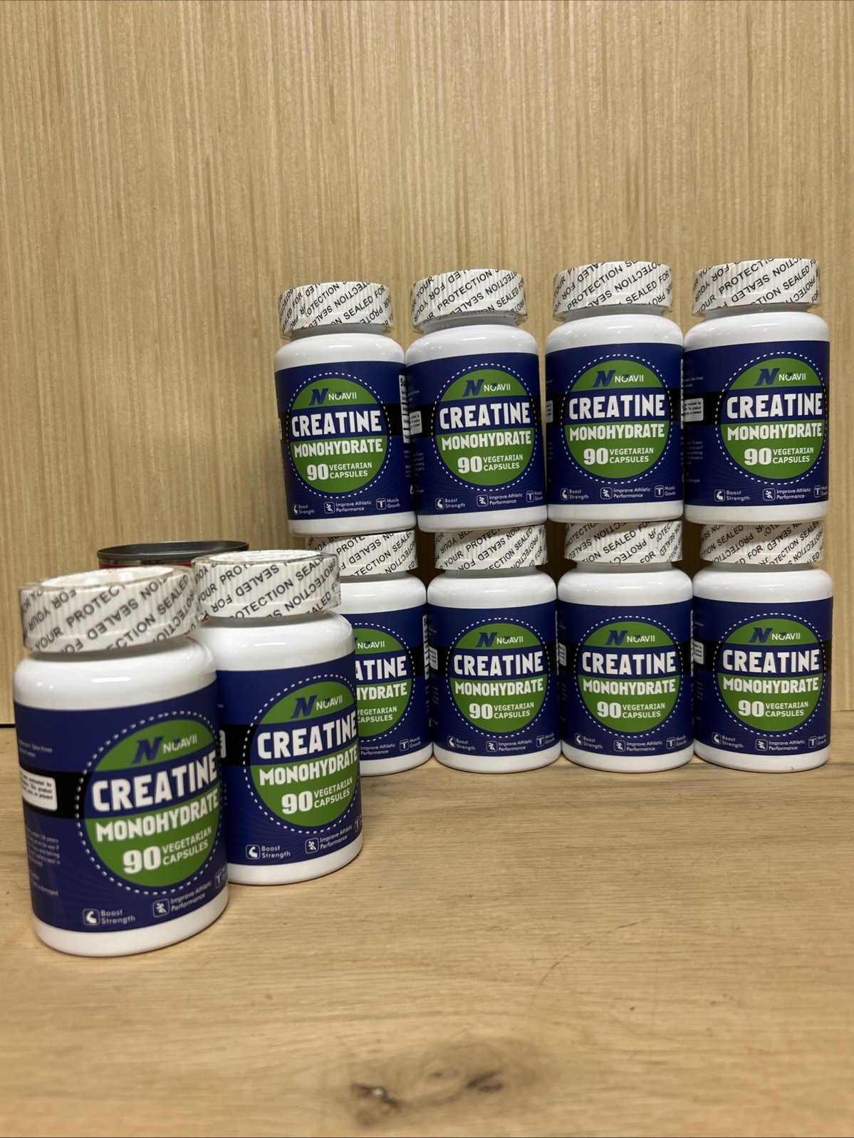 (LOT OF 10) NoavII Creatine Monohydrate Boost Strength 90 Capsules Exp. 07/2026