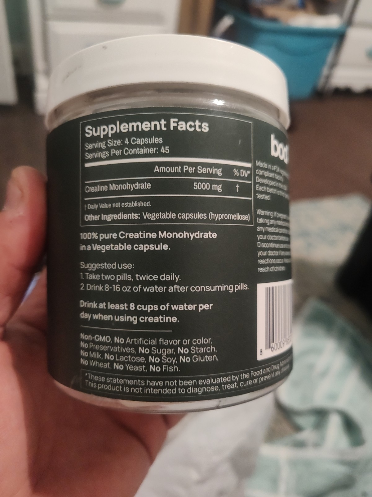 bod Creatine Pills Monohydrate 180 Pilss 5 Grams