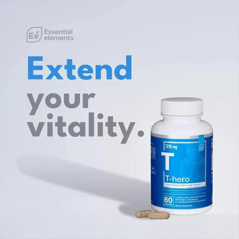 Essential Elements T-Hero Health Supplement Enhance Energy & Performance, FS!