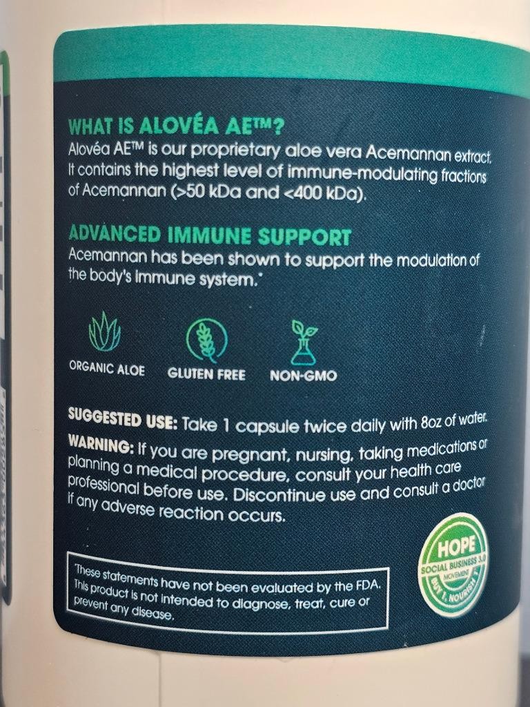 alovea IMMUN Optimized Immune Support 112 Capsules – New / Sealed! Exp 2/2027