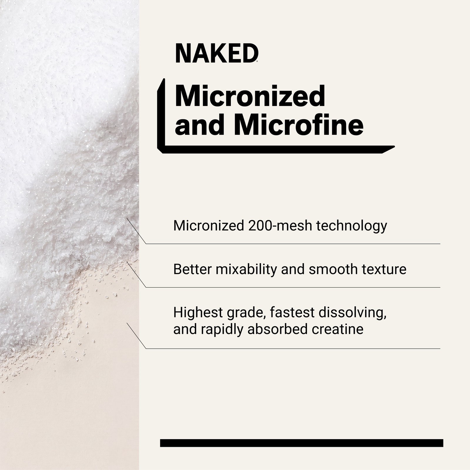 Micronized Unflavored Creatine Monohydrate Powder, 100 Servings
