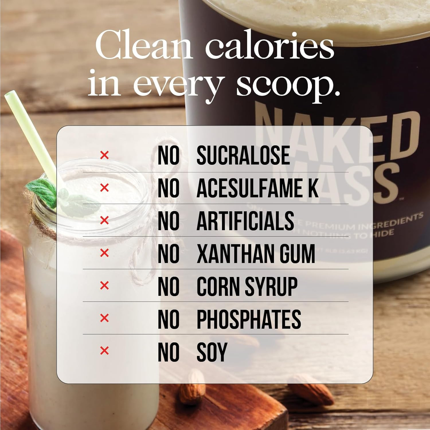 Chocolate Peanut Butter Mass – 1,280 Calories, 50G Protein, Nothing Artificial.