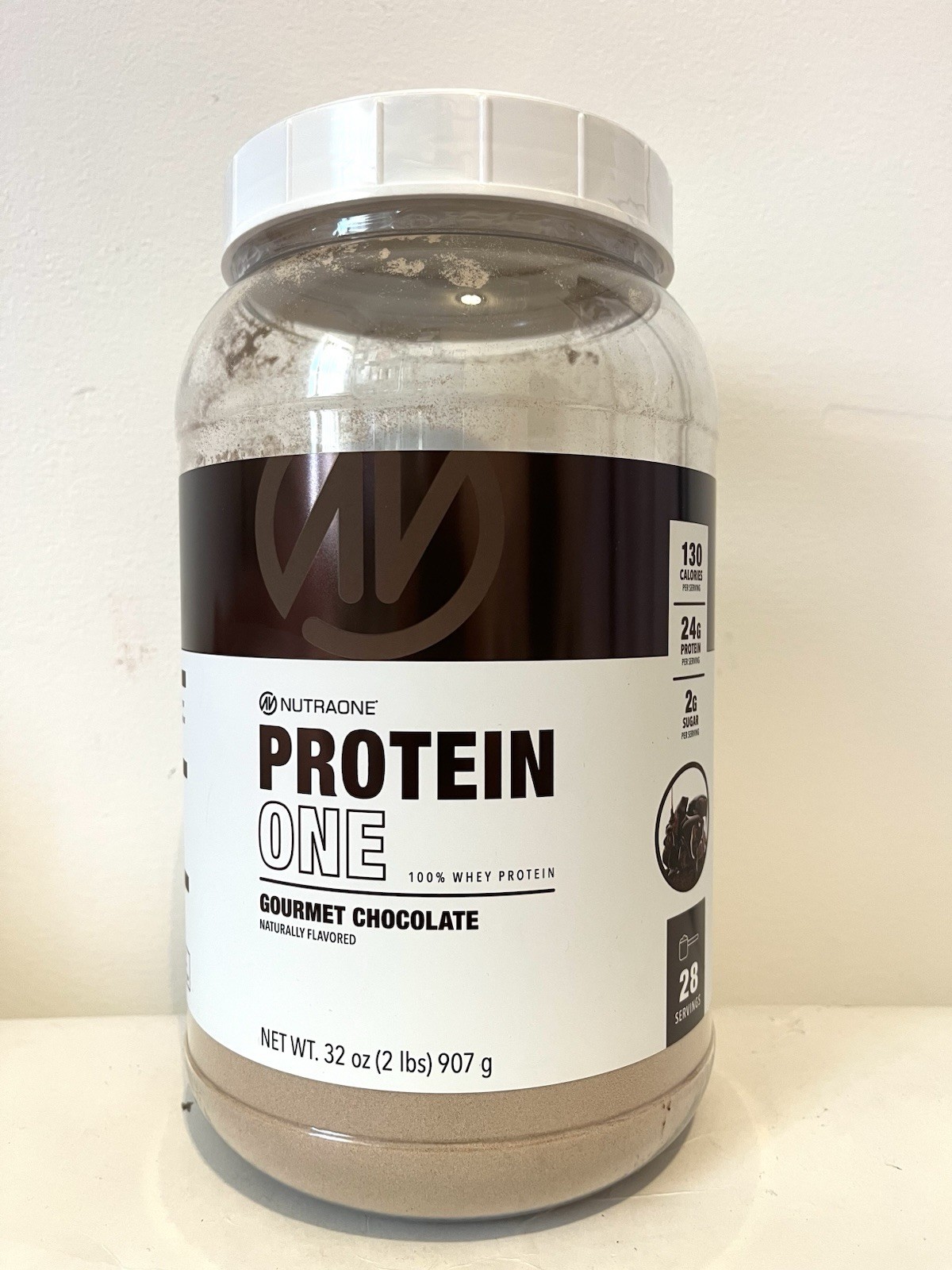 NutraOne ProteinOne Whey Protein, Gourmet Chocolate . (2 Lb)