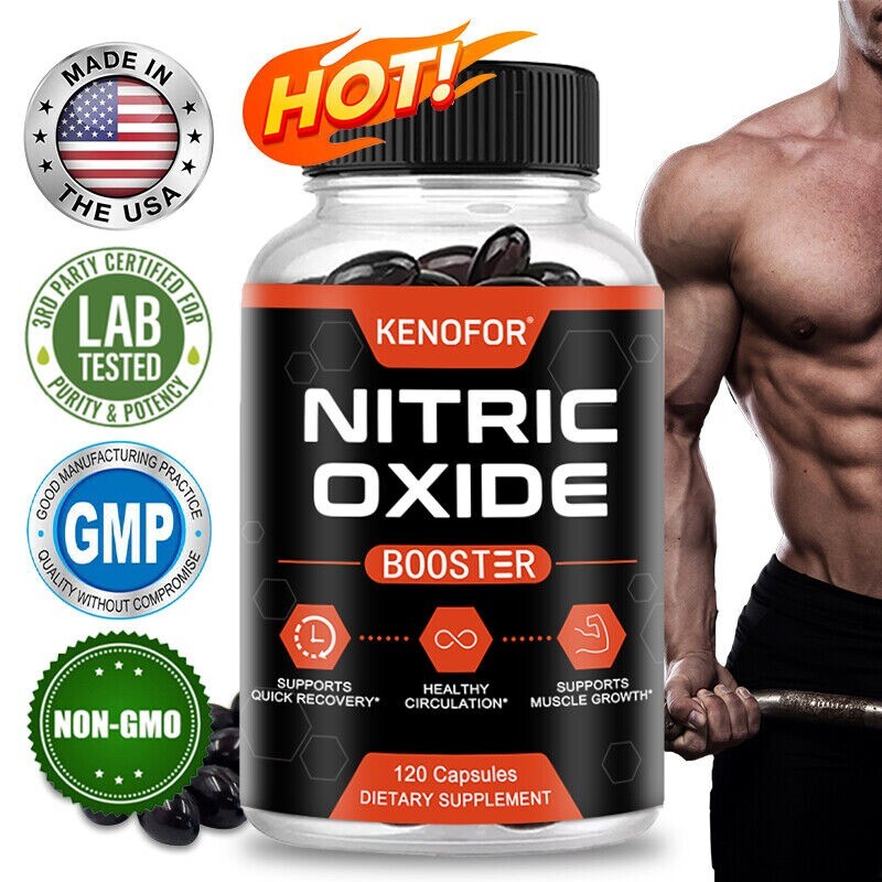 Nitric Oxide Booster 1500mg, L-Arginin & L-Citrulline, 30 To 120 Capsules