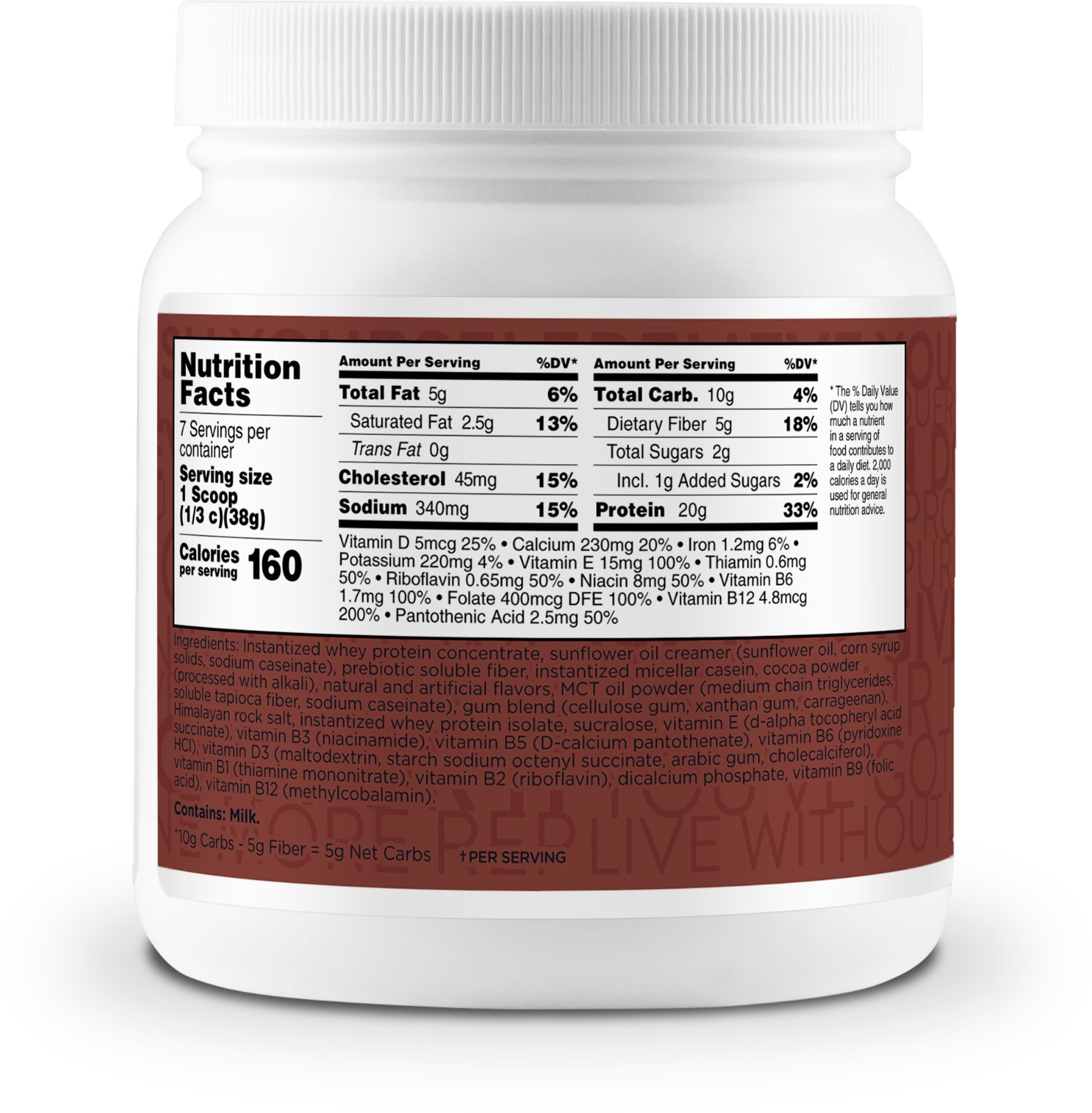 TransformHQ Meal Replacement Shake Powder 7 Servings (Chocolate)