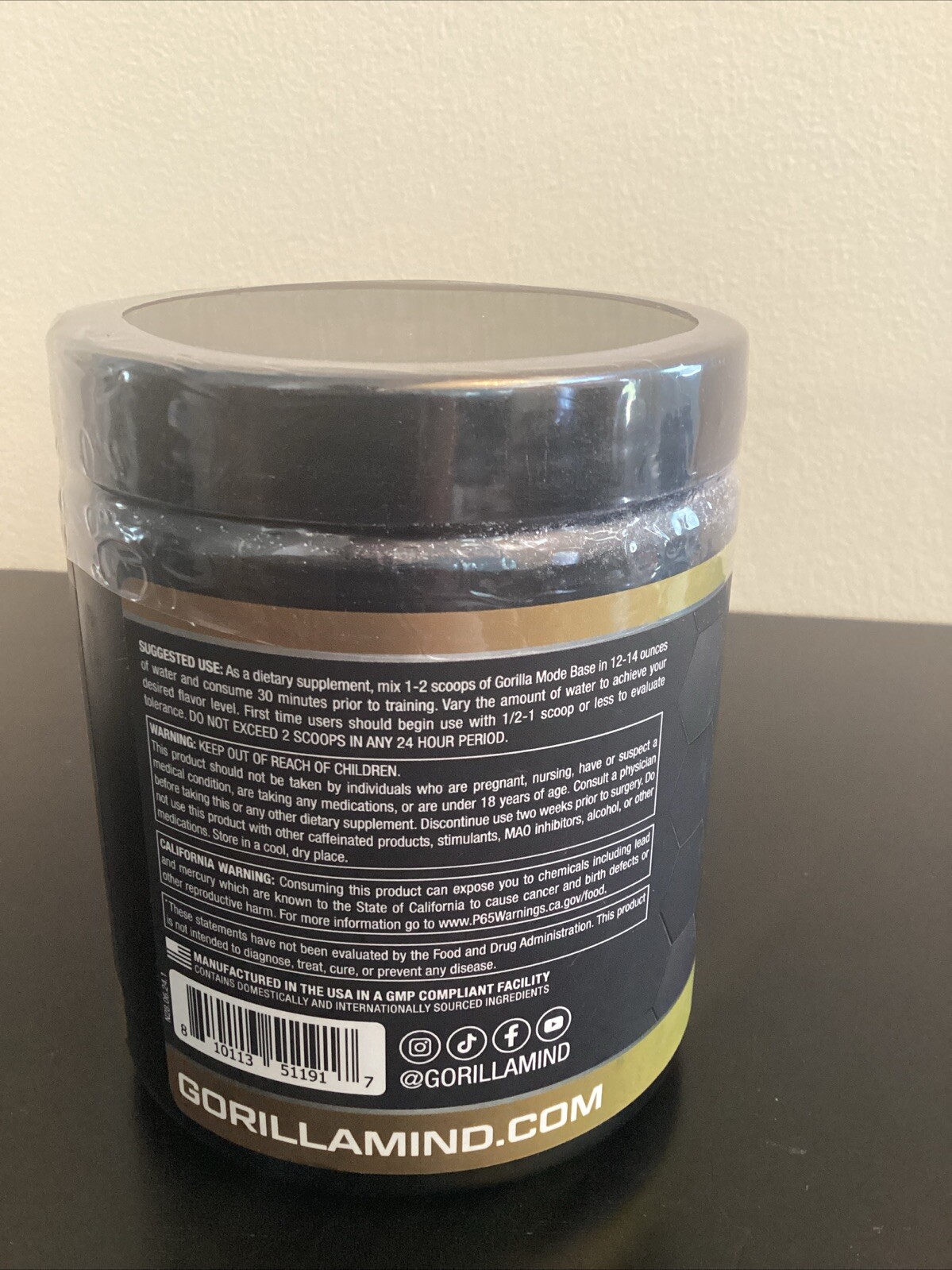 Gorilla Mode Base Pre Workout – Bombsicle 25 Servings Exp 08/2026
