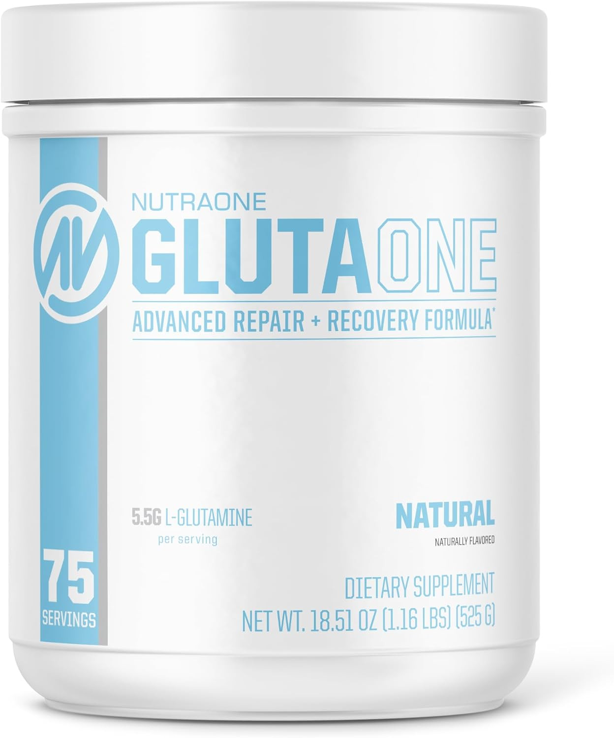 Glutaone L-Glutamine Powder Post Workout Recovery Supplement (75 Servings)