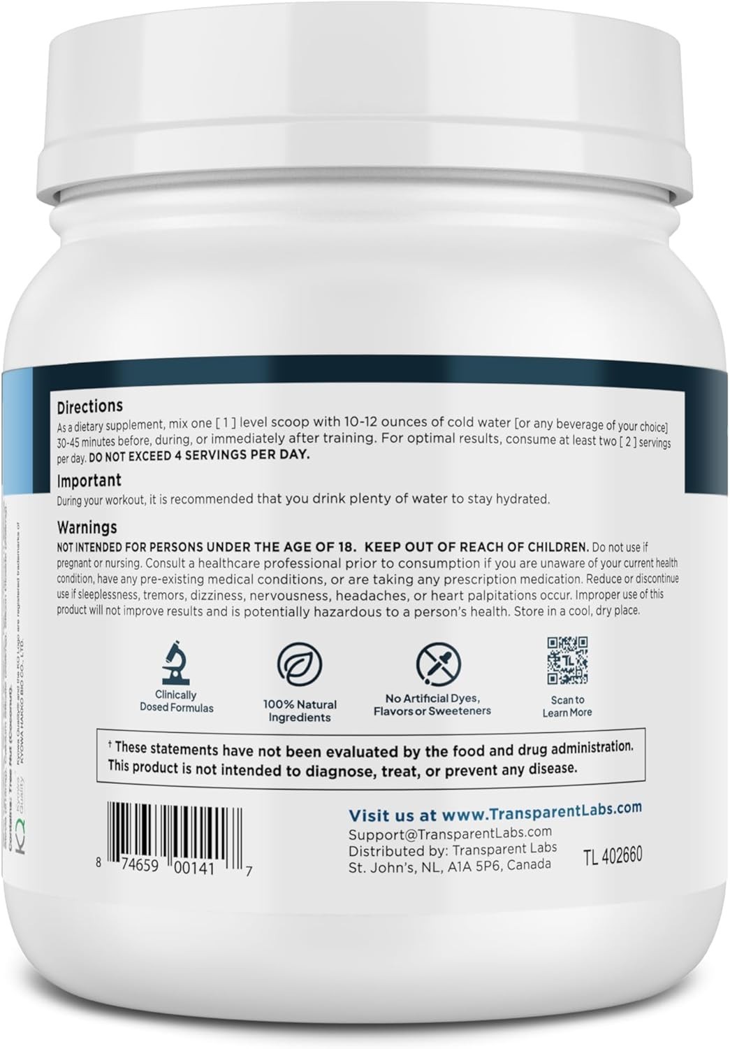 BCAA Glutamine Powder – 30 Servings of Strawberry Lemonade for Endurance