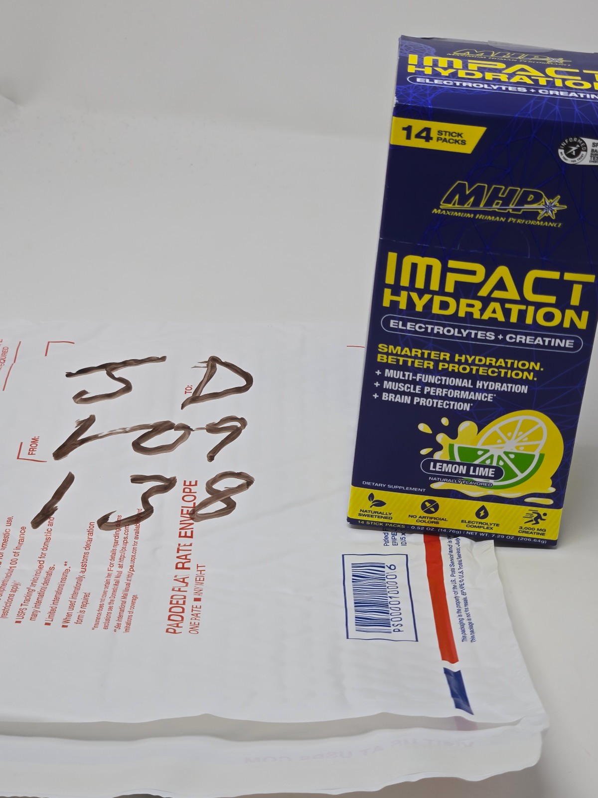 MHP Impact Hydration (Lemon Lime, 14 stick-packs) NEW IN BOX
