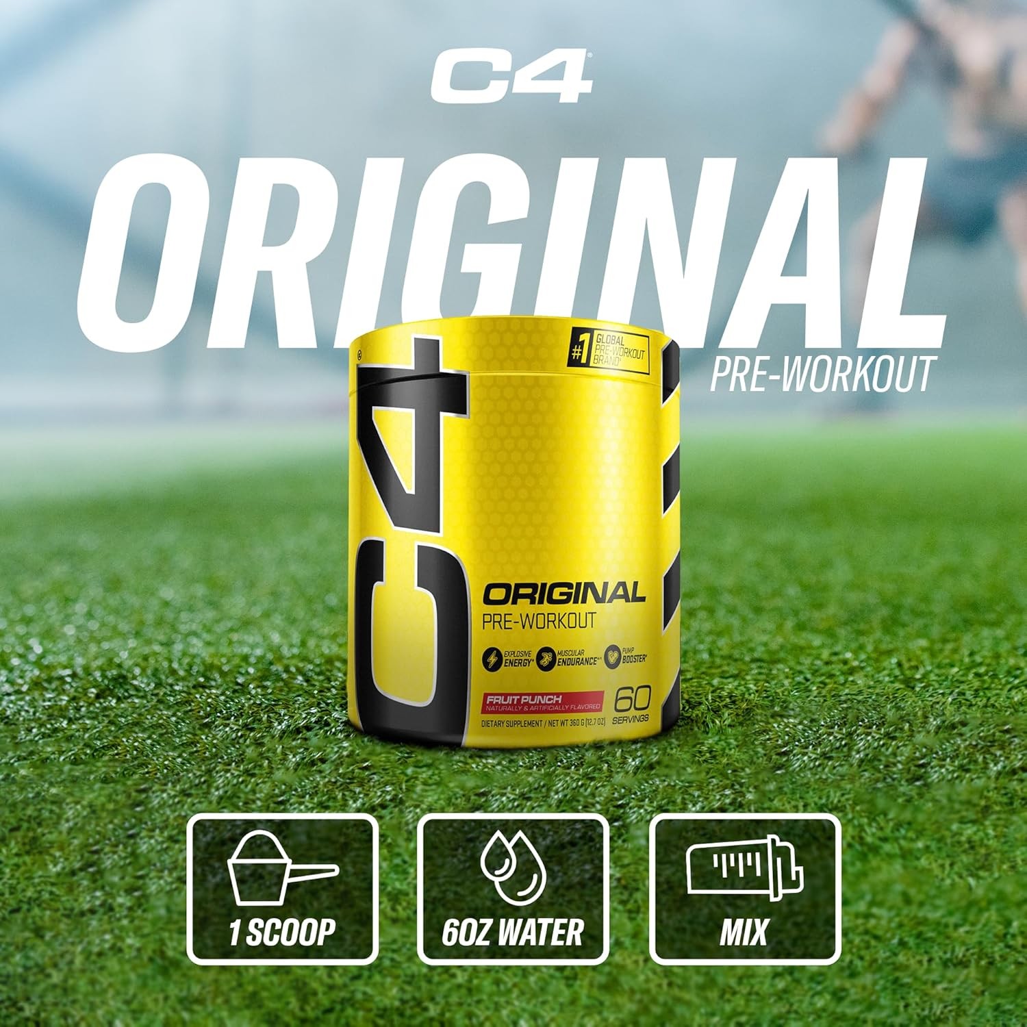 Cellucor Original Pre Workout Powder Fruit Punch | Vitamin C for Immune Support