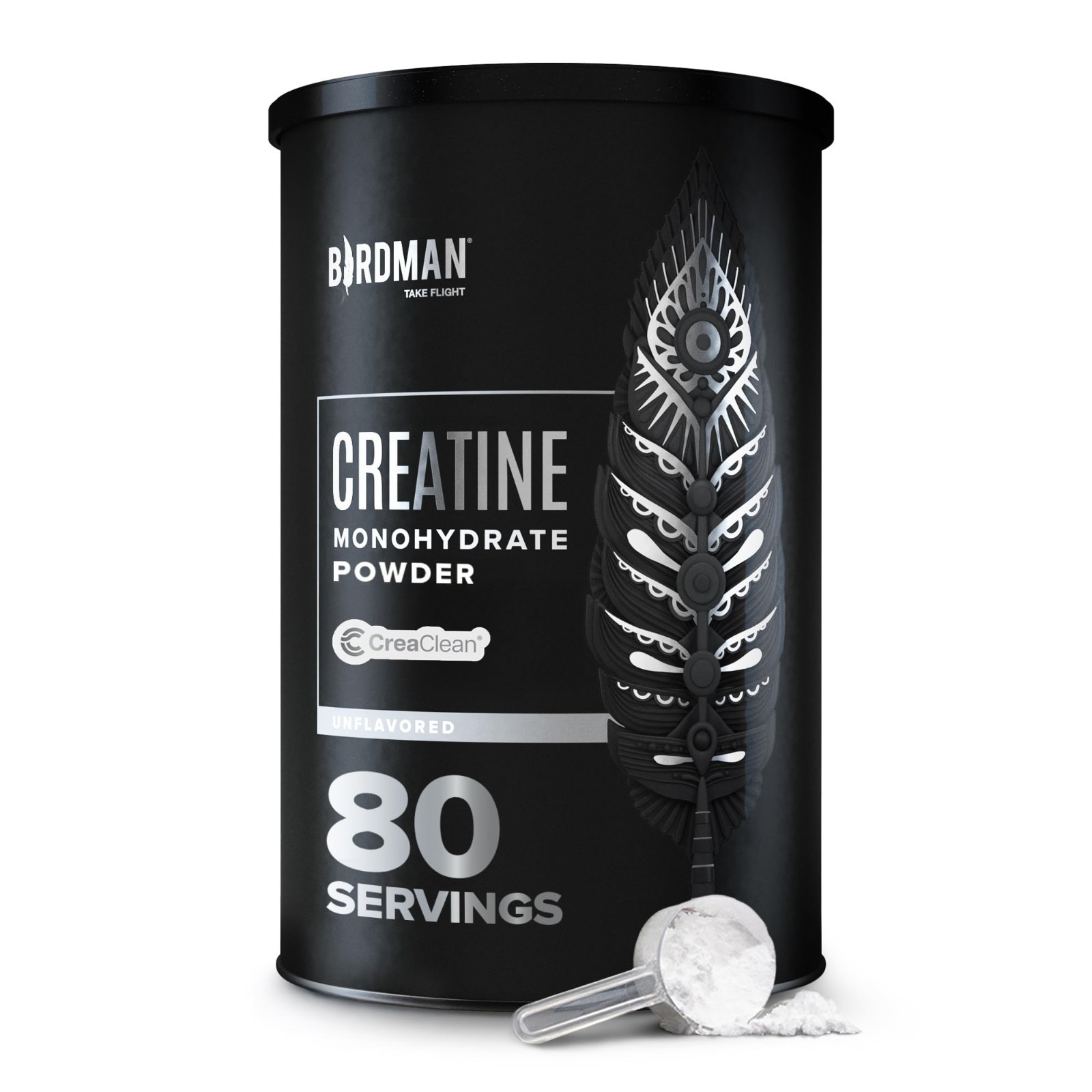 Micronized Creatine Monohydrate Powder | Vegan, Gluten Free, Sugar Free | 80 Ser