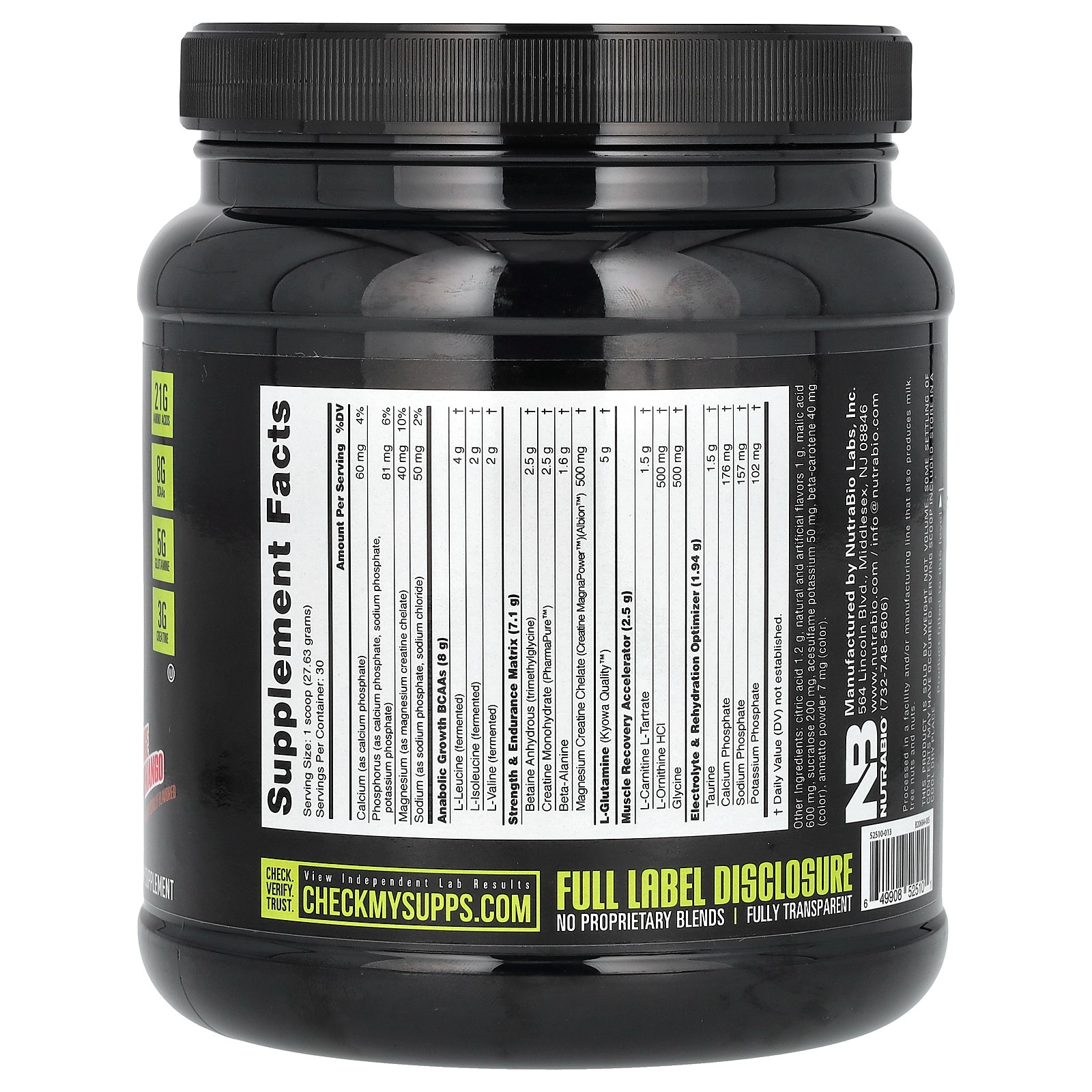 Reload Recovery Matrix, Orange Mango, 1.83 lb (829 g)