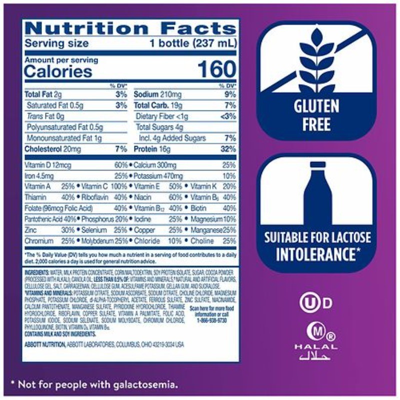Nutrition Shake Milk Chocolate 8.0 fl oz