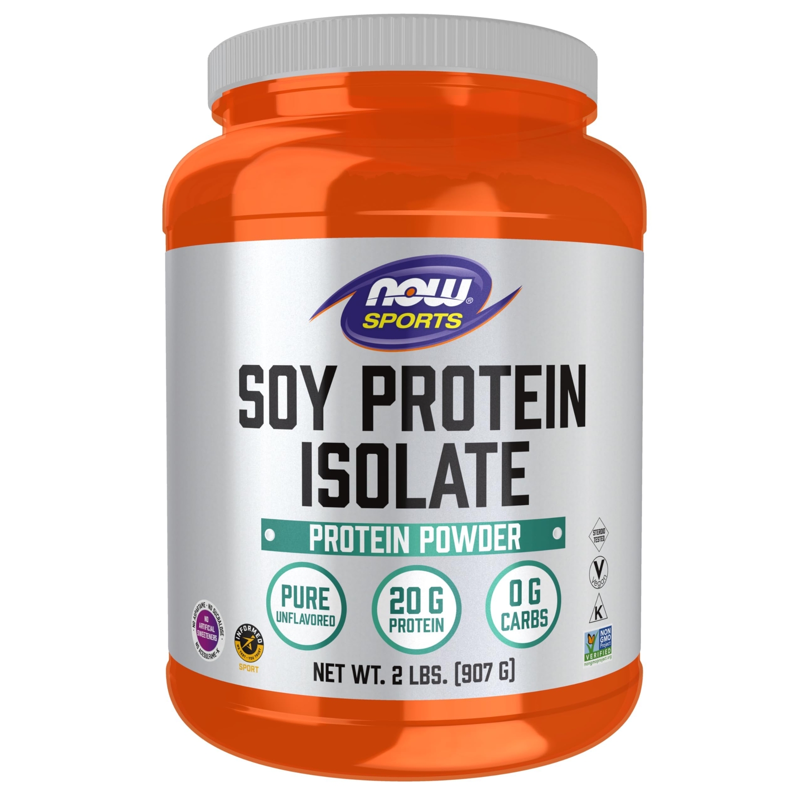 NOW Sports Soy Protein Isolate Unflavored 38 Servings 1 Pack High Quality Pro…