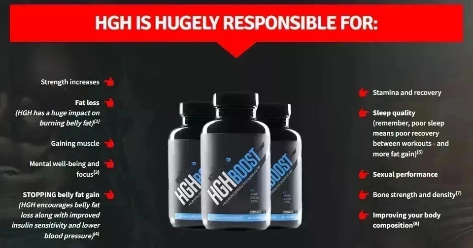 HGH BOOST Human Growth Hormone Muscle build Lean Fat Burn Sex, Free Shipping