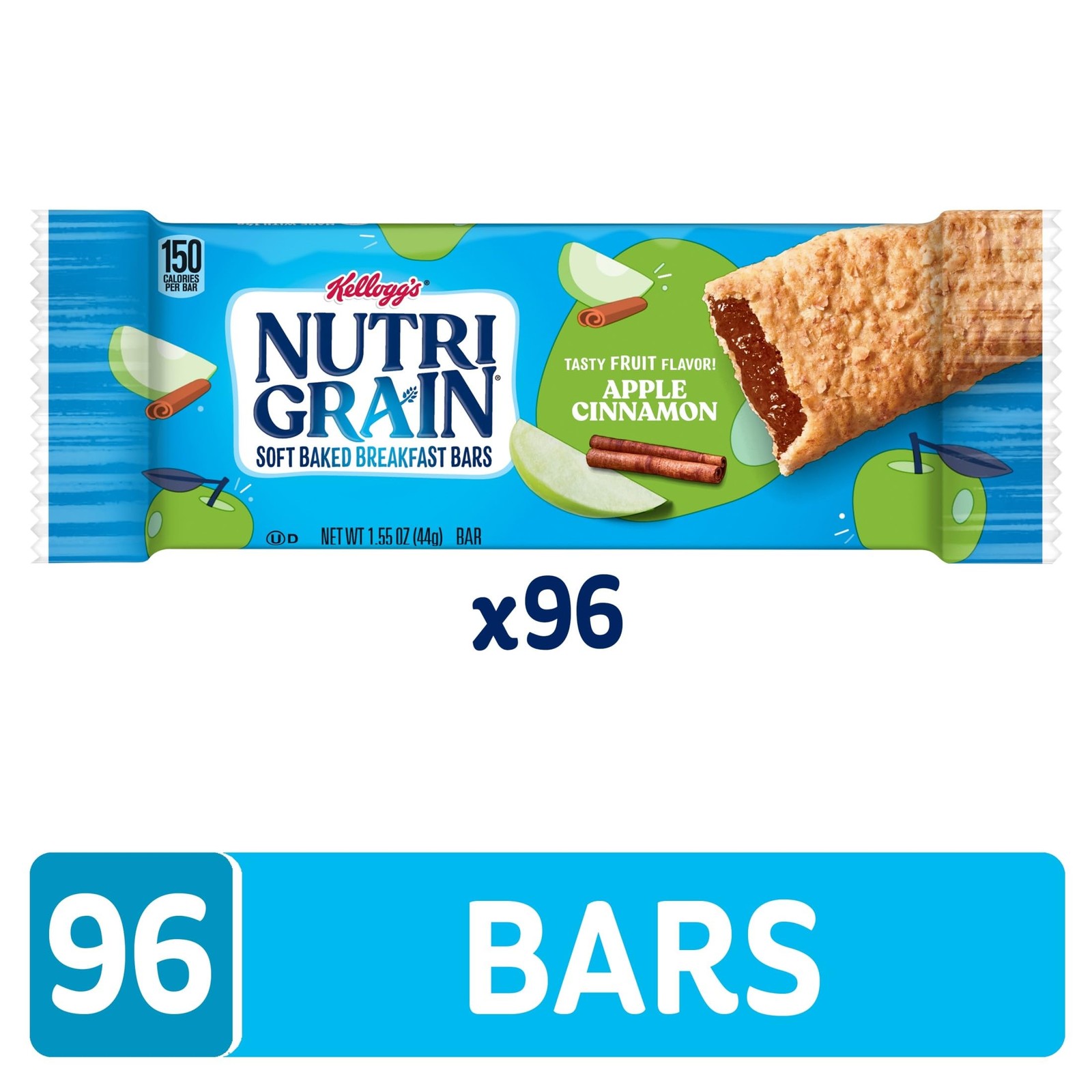 Nutri Grain Breakfast Bars Made 14G Whole Grains Snack Bars Apple