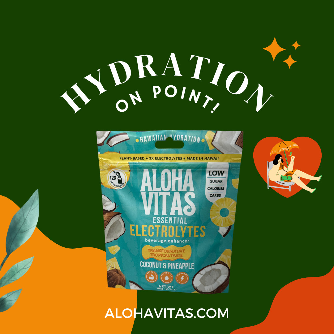 Aloha Vitas- Electrolyte Enhancer – Hawaiian Hydration Powder -Made in Hawaii