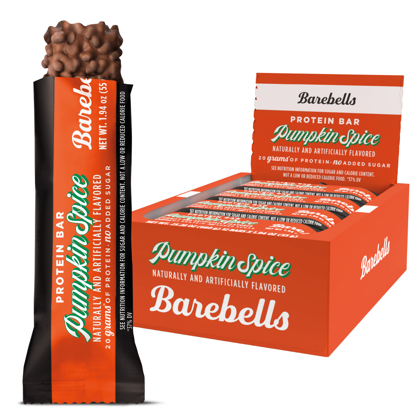 Barebells Protein Bar Pumpkin Spice 12 Bars Barebell Bar NEW!!