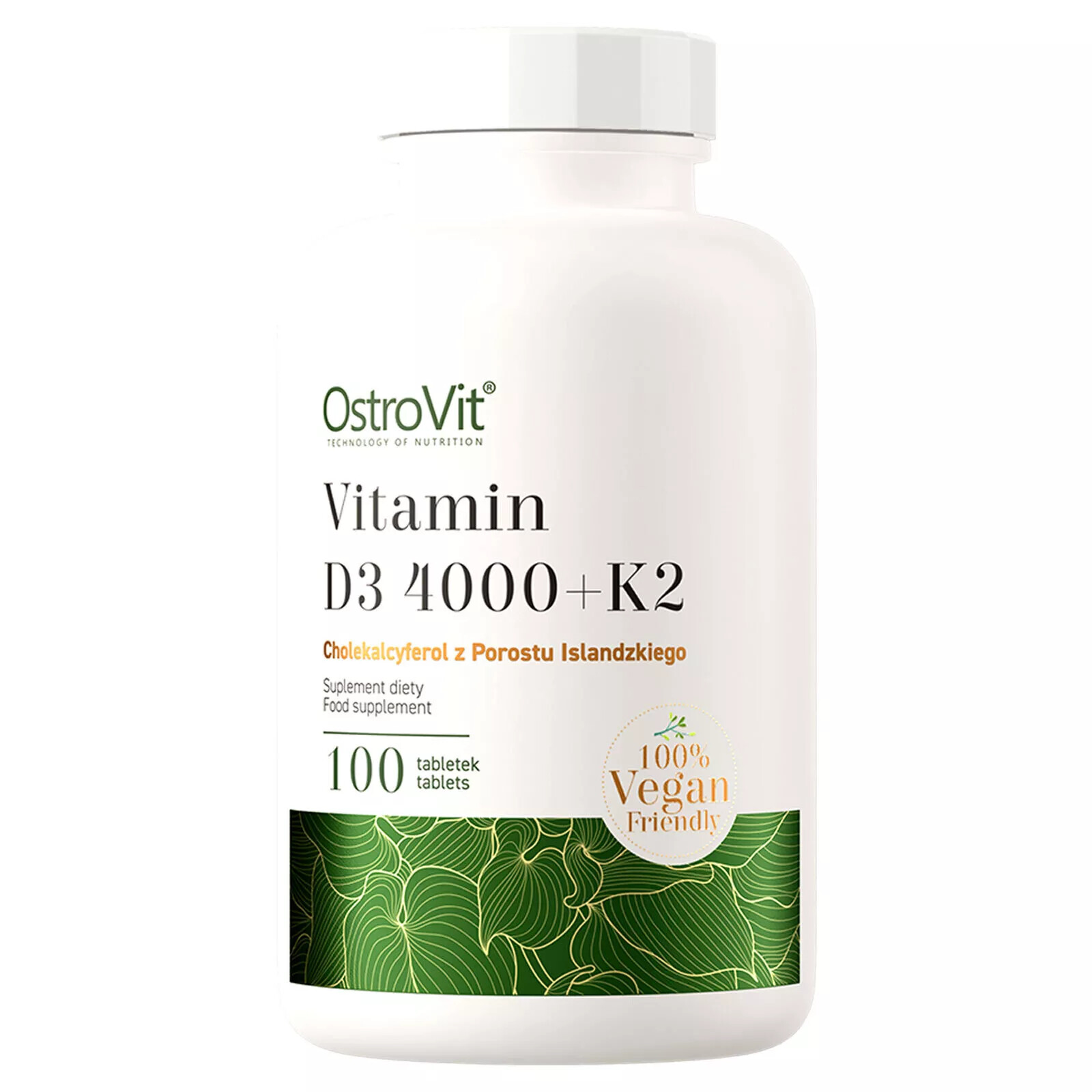 VITAMIN D3 4000+K2 – 100-800 T. – supports the immune system and muscle function