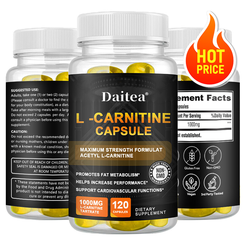 Acetyl L-CARNITINE Capsules 1000 mg Fat Burner Energy / Metabolism Booster