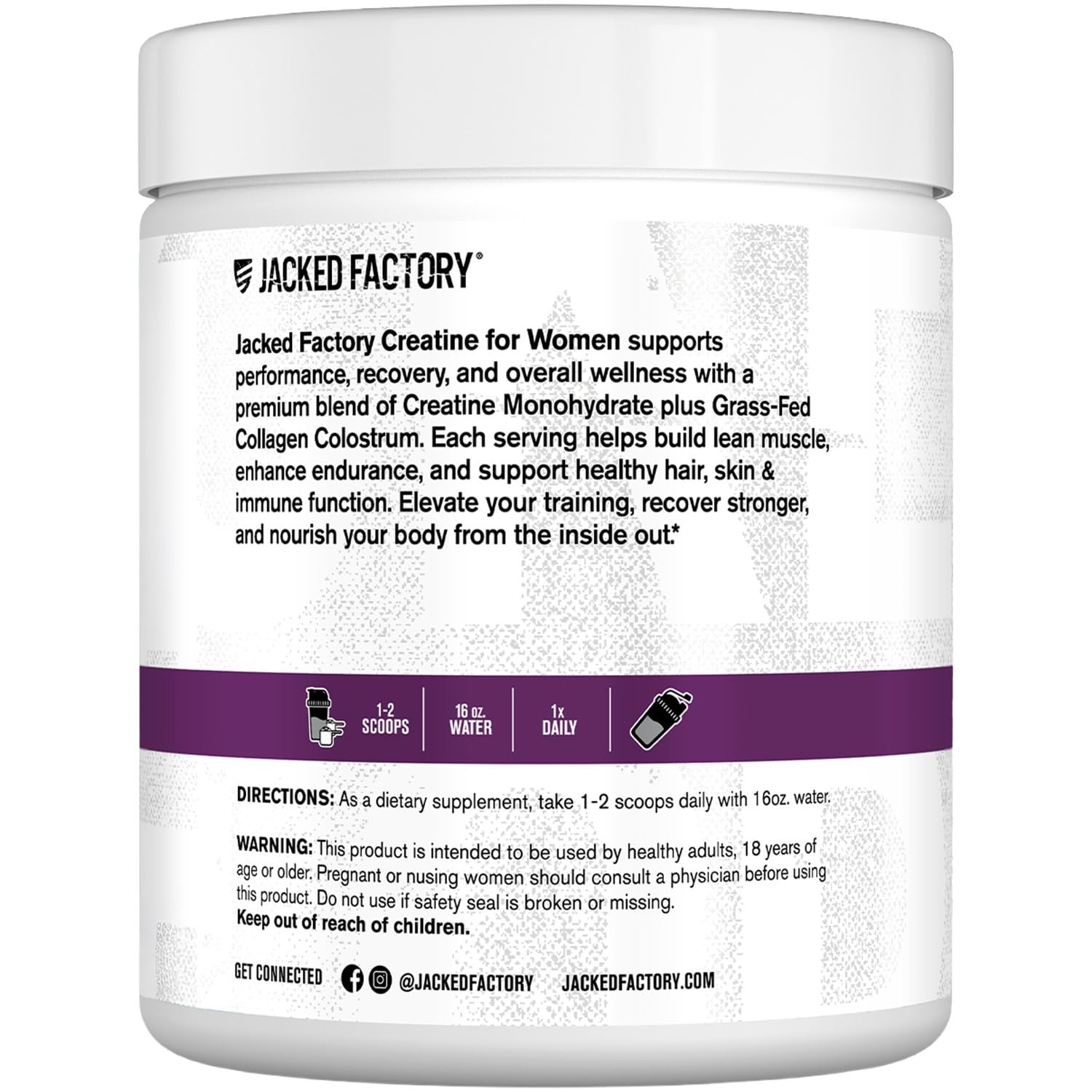 Creatine for Women – Creatine Monohydrate with Collagen + Colostrum to Suppor…