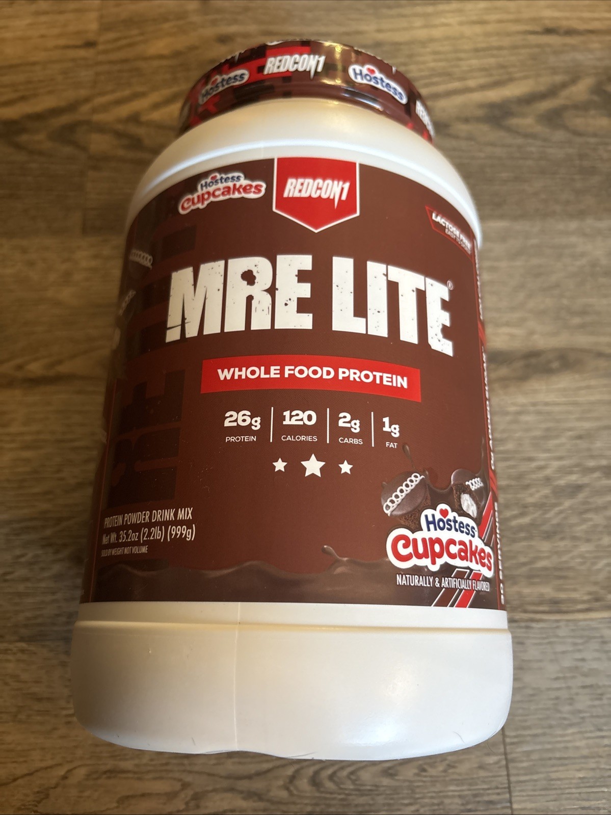 Redcon1 MRE Lite Whole Food Protein Powder Hostess Cupcakes 2.2 lbs 09/2028