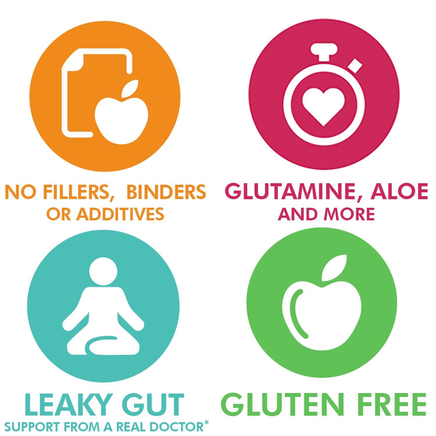 Doctor Danielle Gut Assist – Leaky Gut Repair Supplement Powder – Glutamine A…