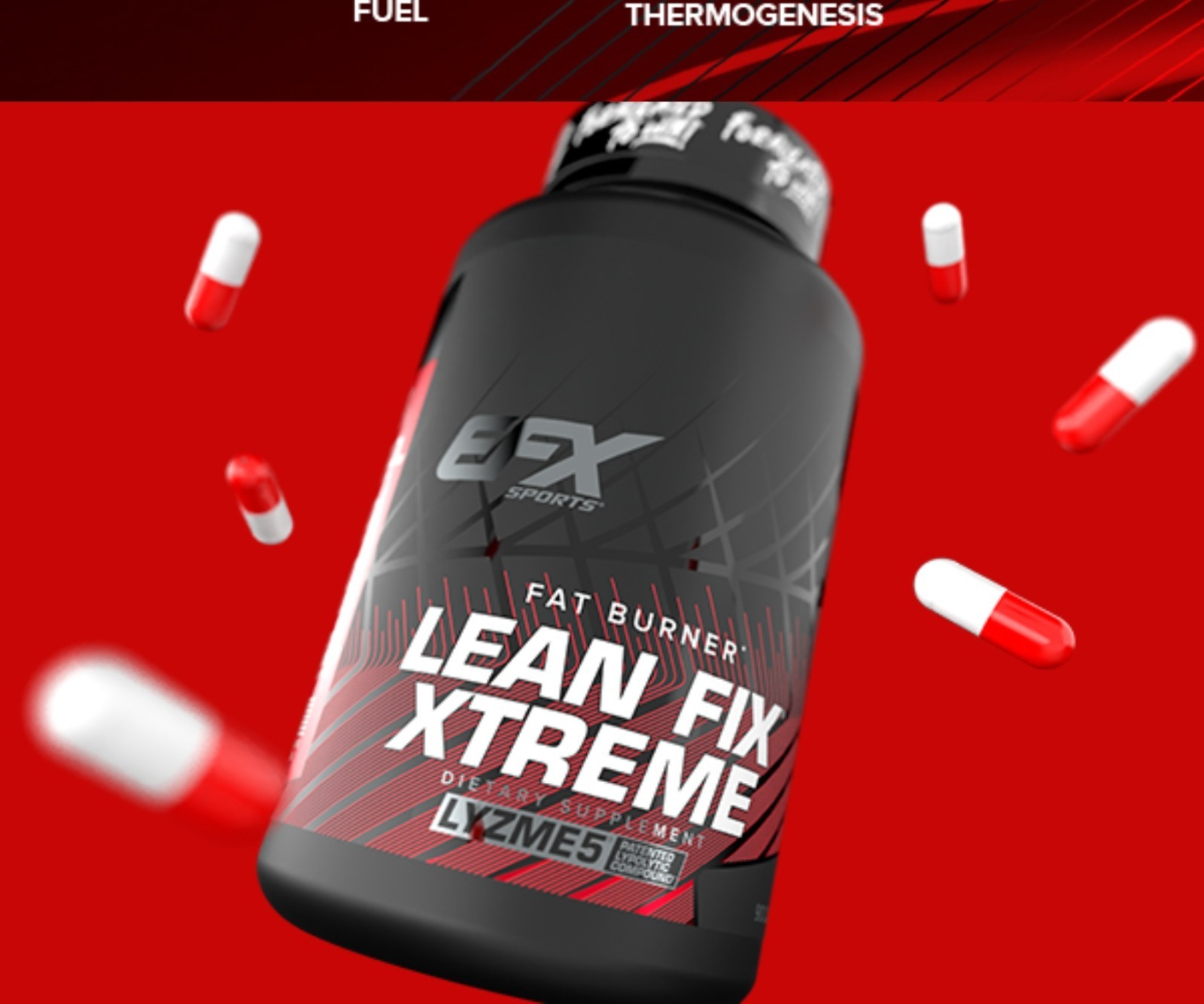 EFXSports LEAN FIX EXTREME Thermo Fat Burner 90 Caps (30 Servings) BEST BY 12/26
