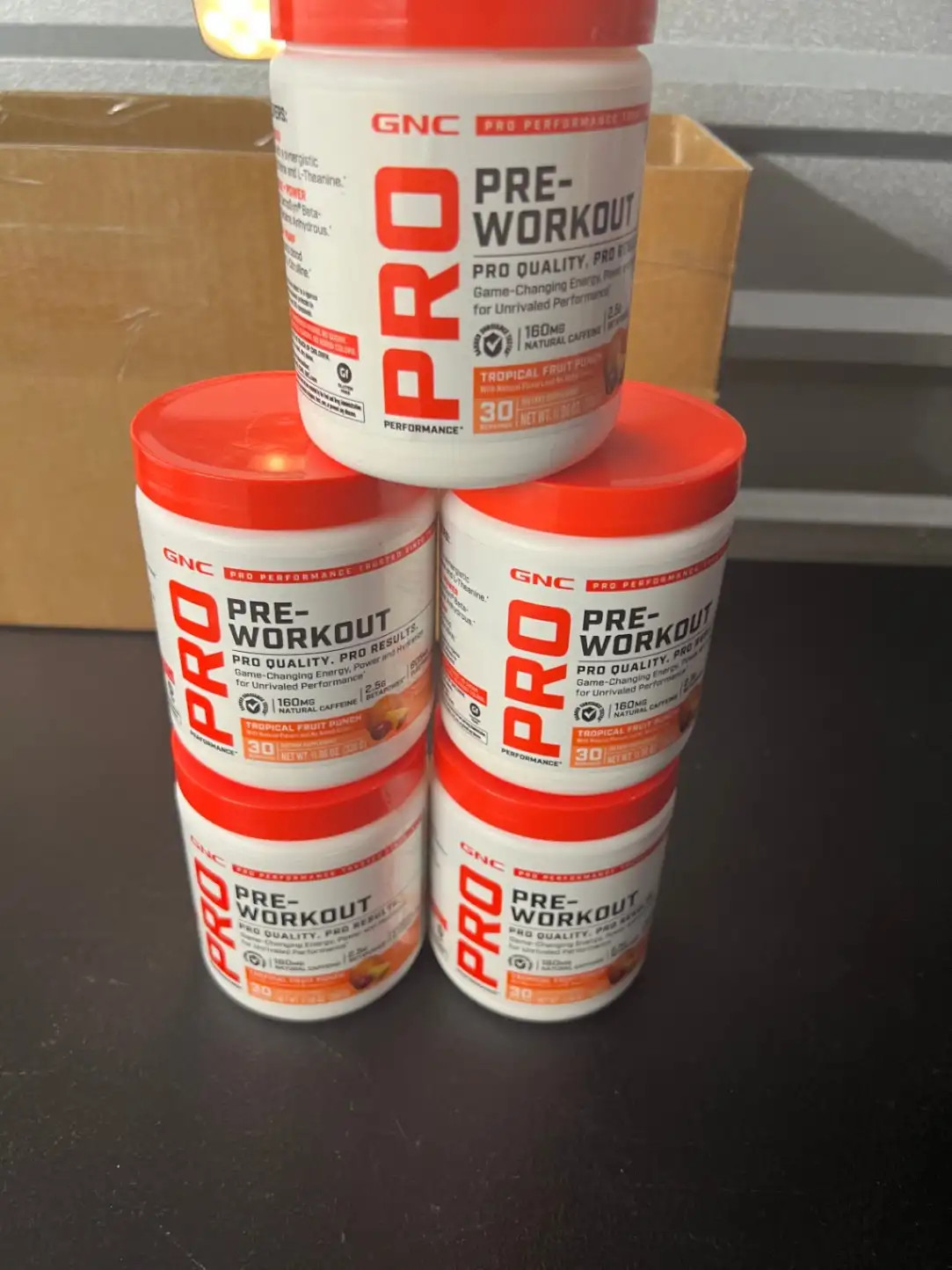 2x GNC Pro Pre-Workout Tropical Fruit Punch 11.96 Oz 30 Serv Energy Performance