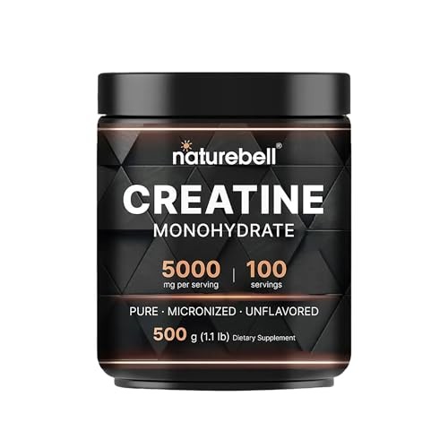 Creatine Monohydrate Powder 1000g 200 Servings Micronized Pure Unflavored