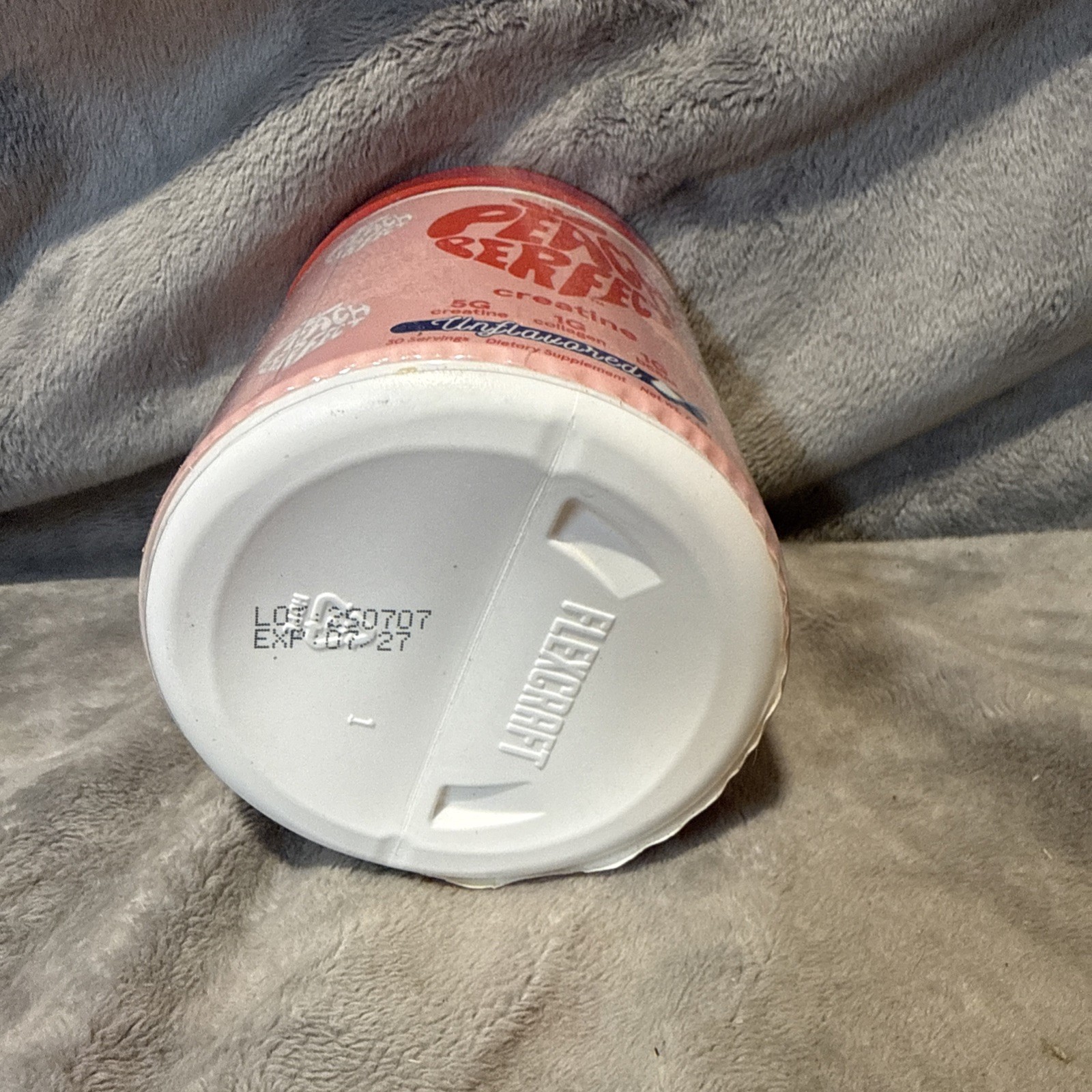 Peach Perfect Creatine Monohydrate Powder Unflavored 7.4Oz Exp 07/2027