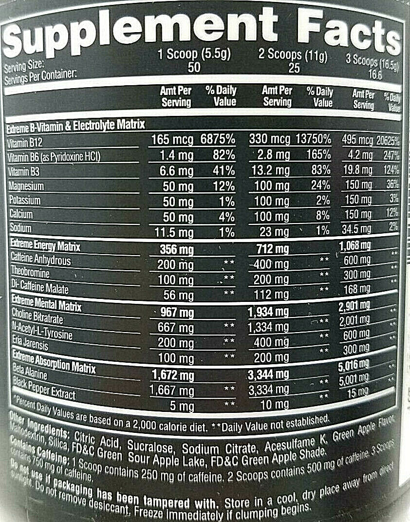 #1 RATED GYM Pre-Workout Powder 300g | Energy, Focus, Strength, Performance