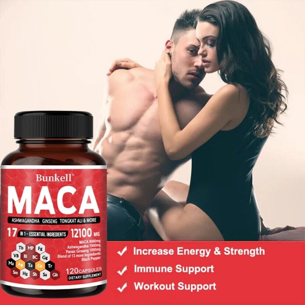 Maca 17-in-1 Capsules 12100mg-Balance hormones, boost energy and endurance 5pack