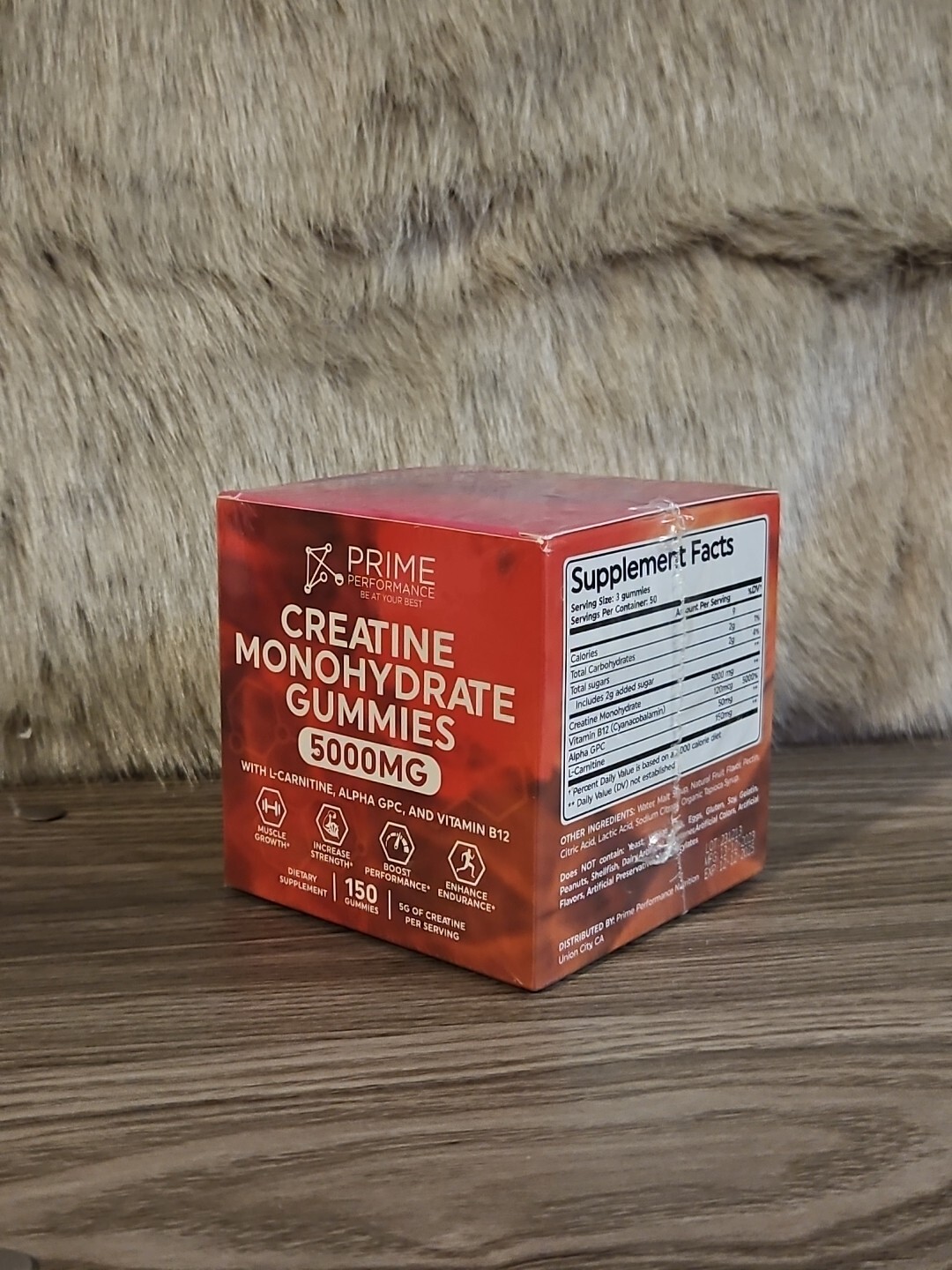 PRIME PERFORMANCE – Creatine Monohydrate Gummies 5000mg 150 Count Exp. 12/2025