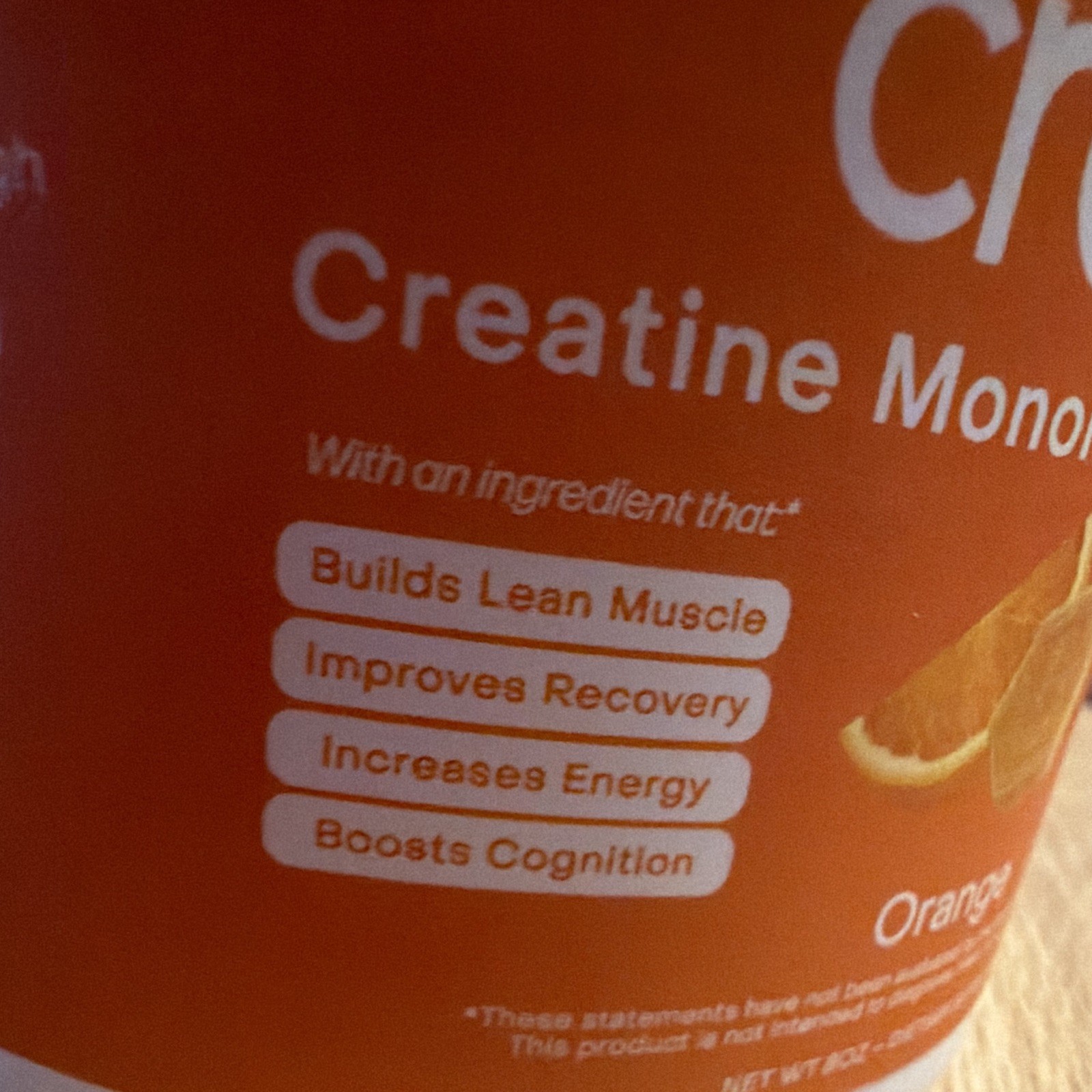 Create Creatine Monohydrate Gummies Orange 45 Ct Gluten-Free NSF Sport
