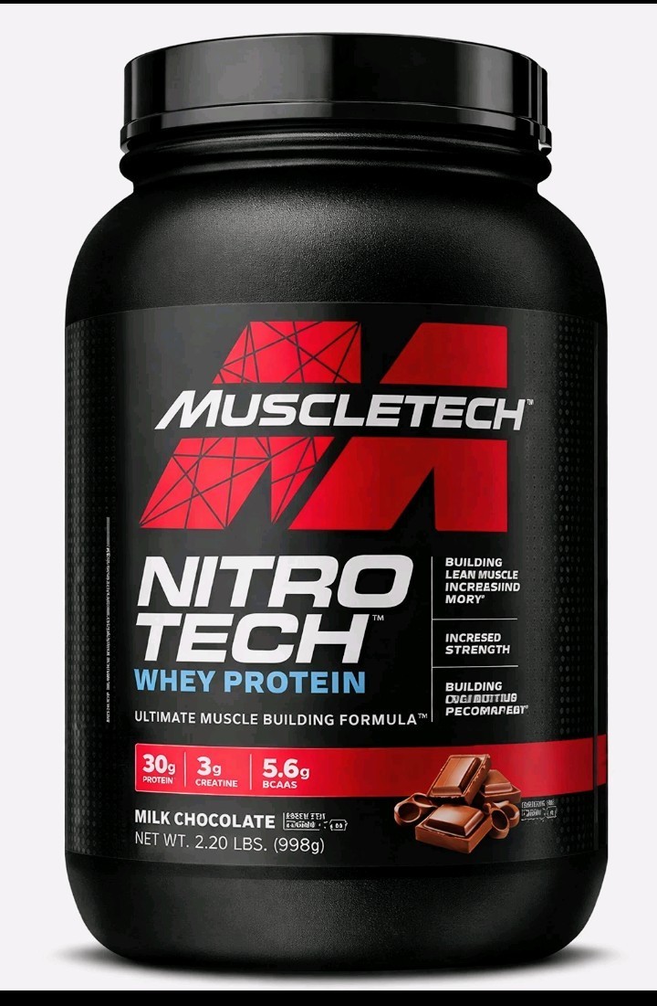 Muscletech Nitro Tech Whey Protein 30 Grams Milk Chocolate 2.2 lbs 09/13/2026