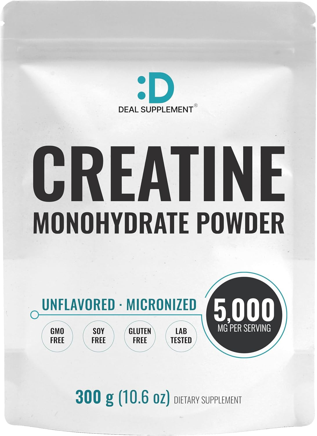 Instant Creatine Monohydrate Powder, 5G per Serving – 60 Servings | Micronized,