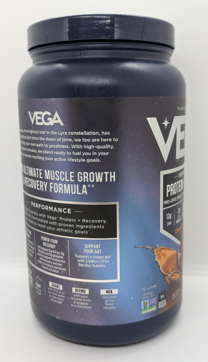 VEGA Protein + Recovery Plant-Based Protein Powder – Expires 01/27 – NEW SEALED!