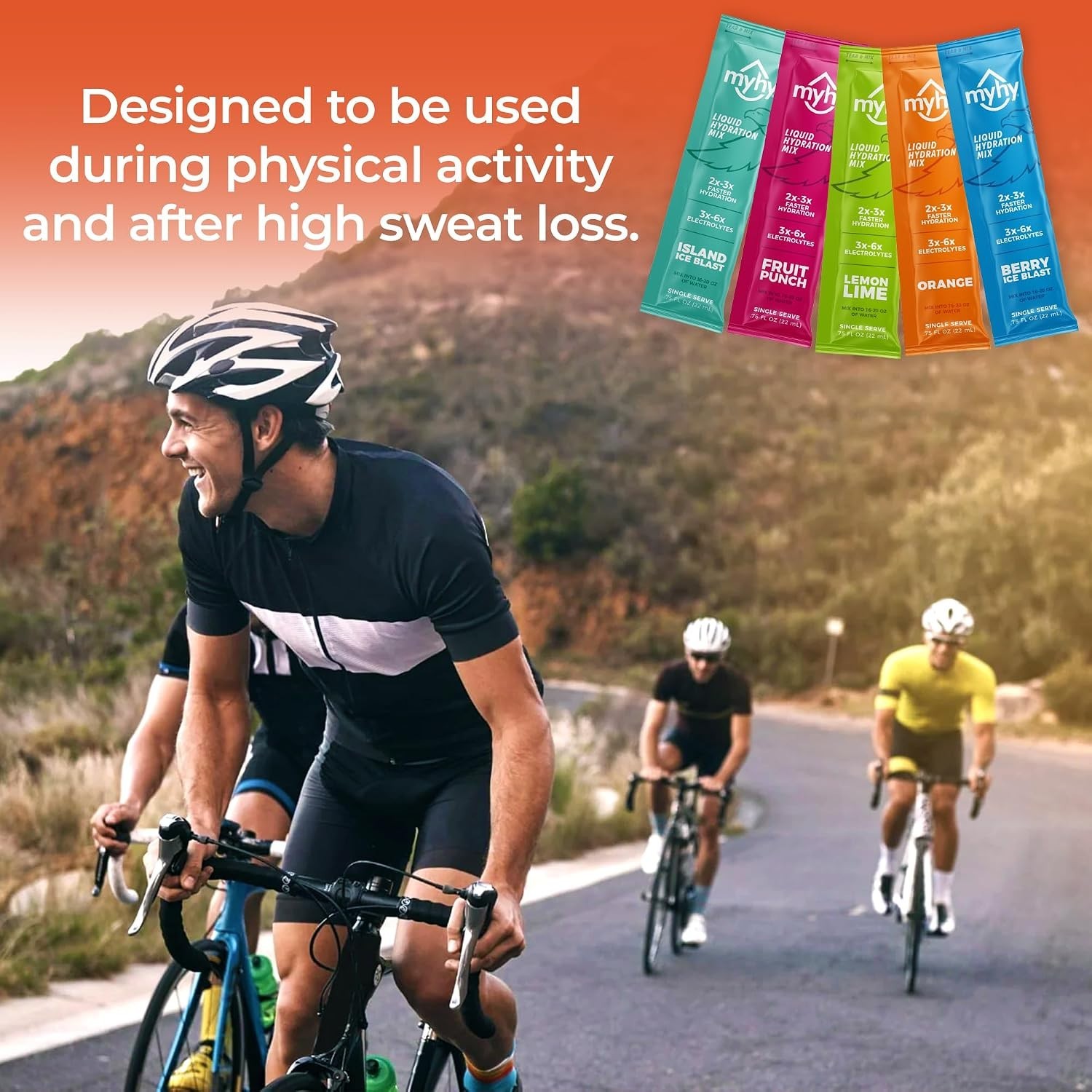 Electrolyte Liquid Hydration Packets – Orange, 5 Count