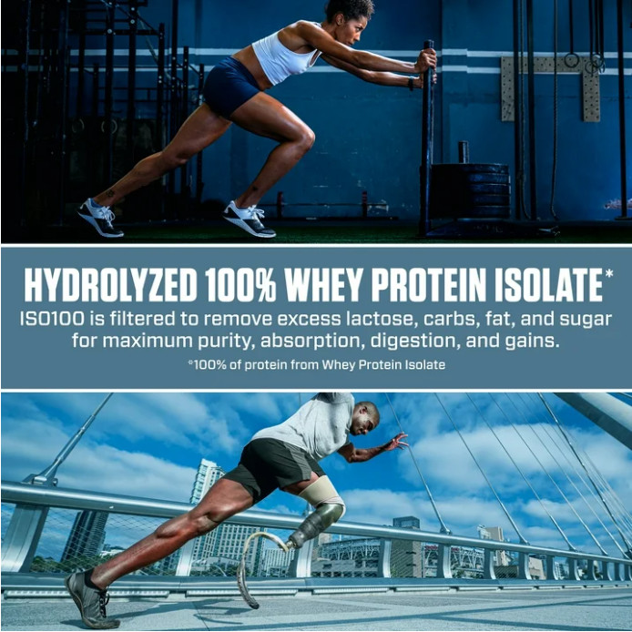 Dymatize ISO100 Hydrolyzed Whey Isolate, Cookies & Cream, 20 Servings