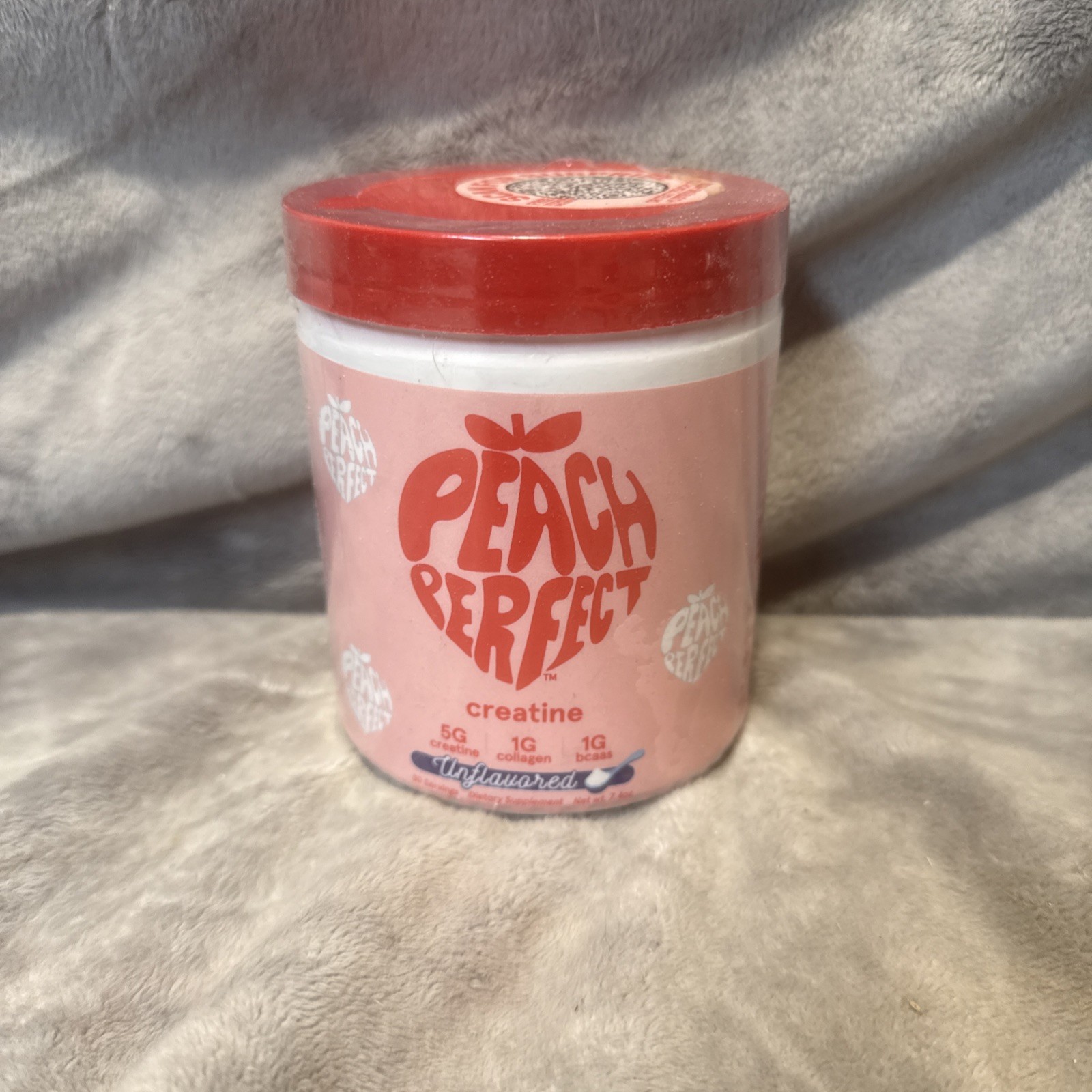 Peach Perfect Creatine Monohydrate Powder Unflavored 7.4Oz Exp 07/2027