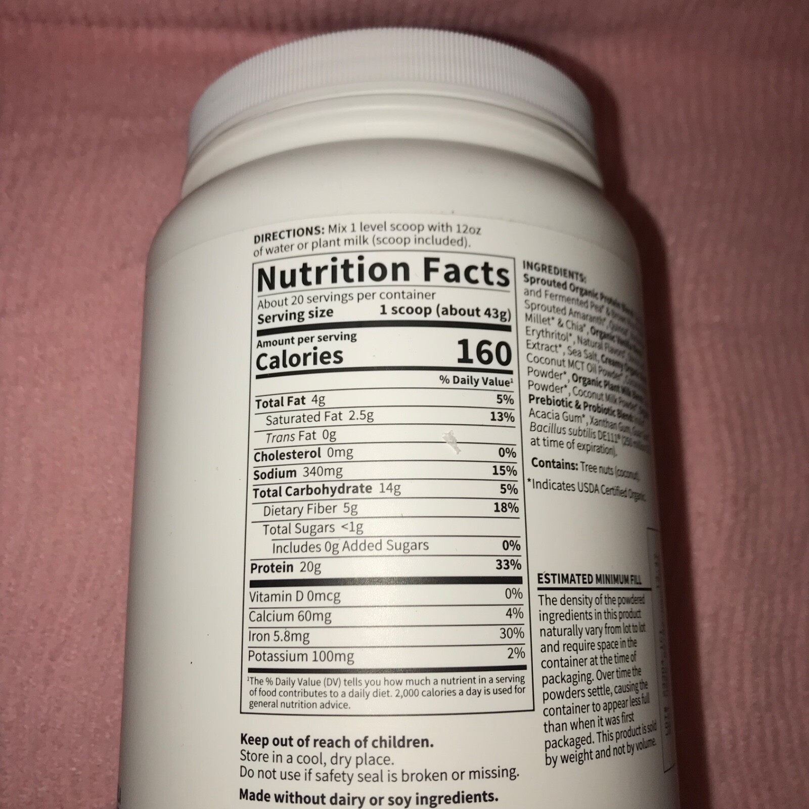 Garden of Life Organic Creamy Protein Oatmilk Powder Vanilla Cookie NEW 11/2025