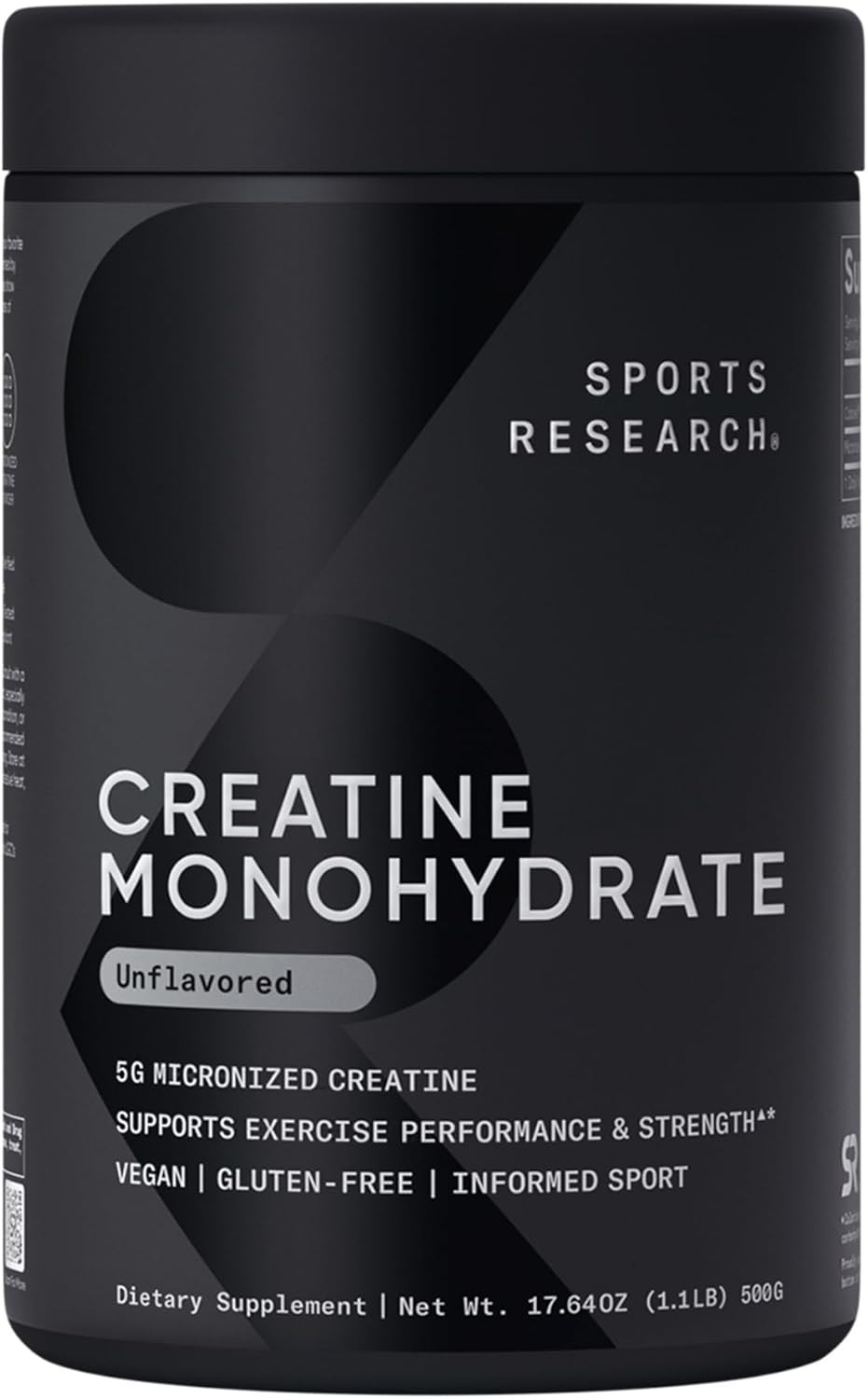 Sports Research® Creatine Monohydrate (Micronized) Powder 5g, 35.27oz | Gain Lea