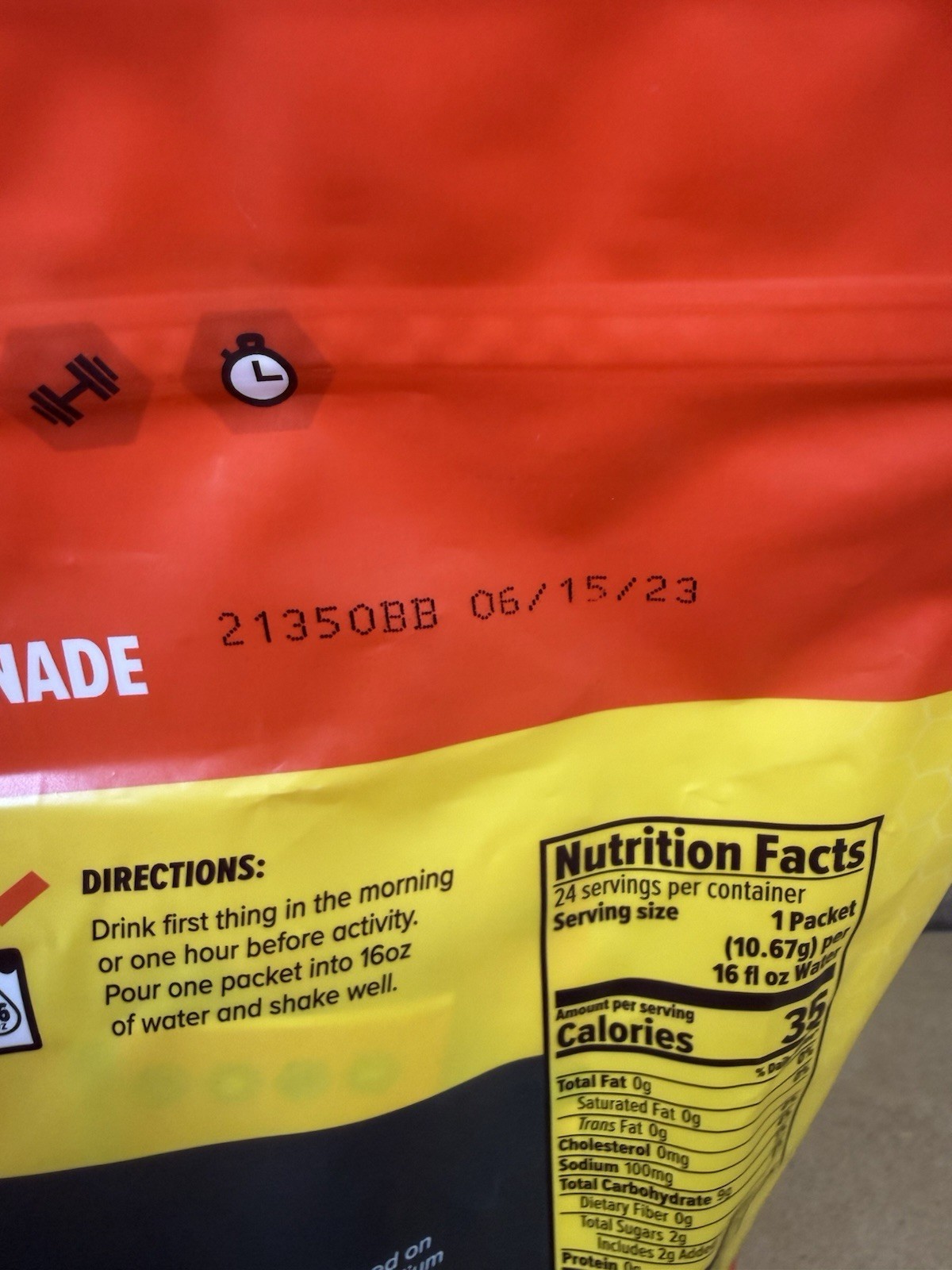 Honey Stinger Rapid Hydration Mix Strawberry Lemonade 3 Packs of 24 Exp 6/15/23