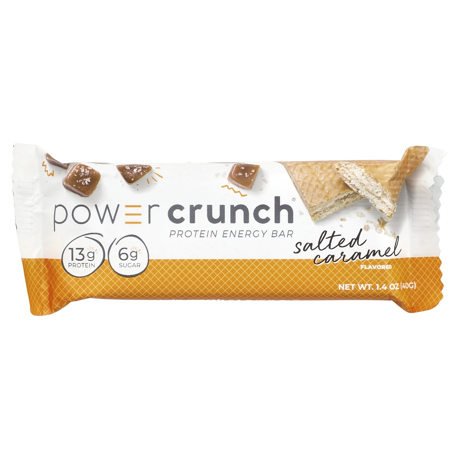 Power Crunch Protein Energy Bar, Salted Caramel, 12 Bars, 1.4 oz (40 g) Each